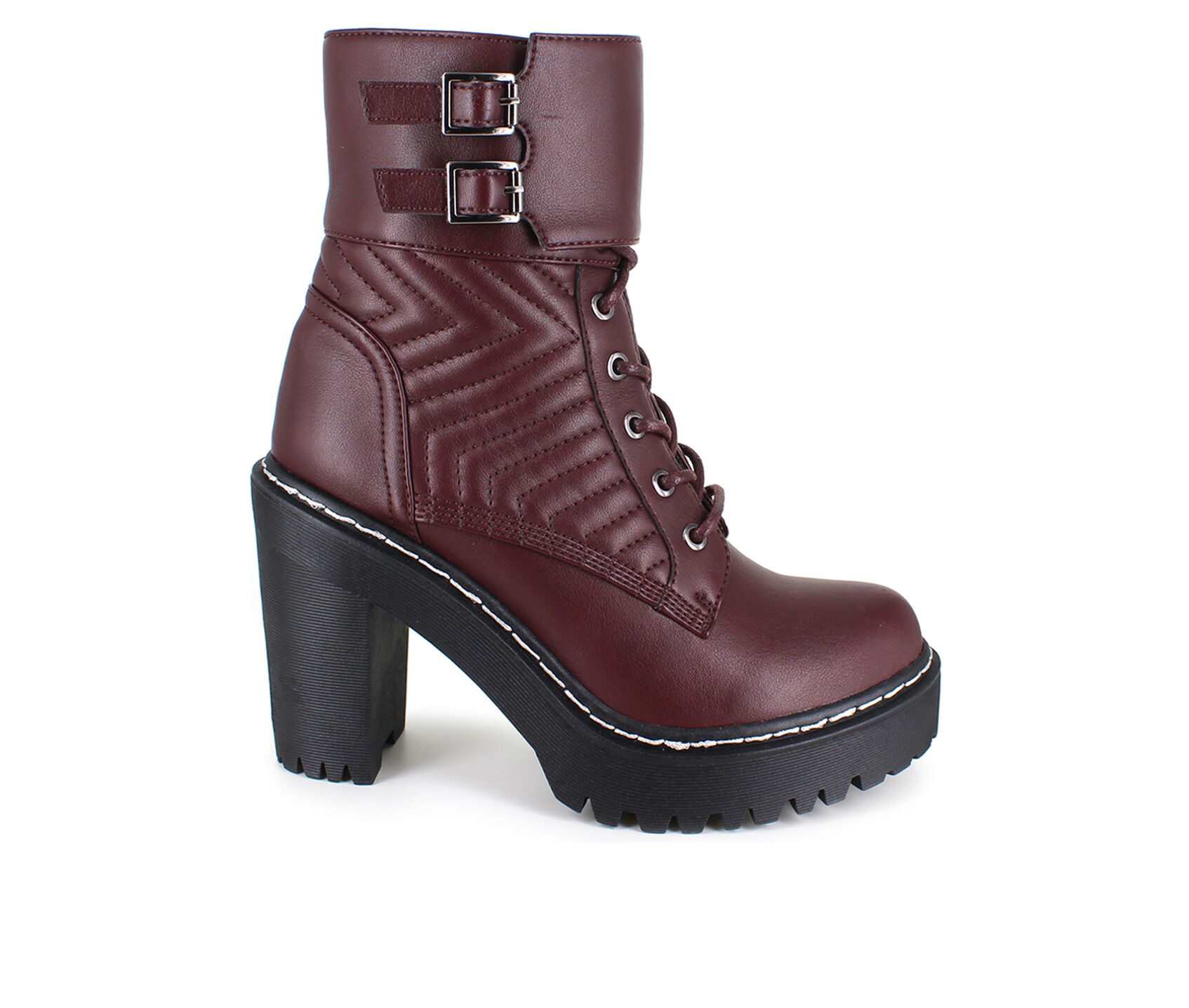 Women’s XOXO Jackie Heeled Combat Booties